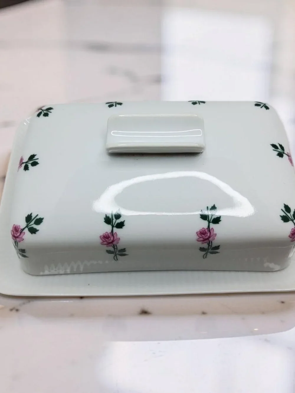 vintage seltmann weiden bavarian porcelain 1lb. butter dish